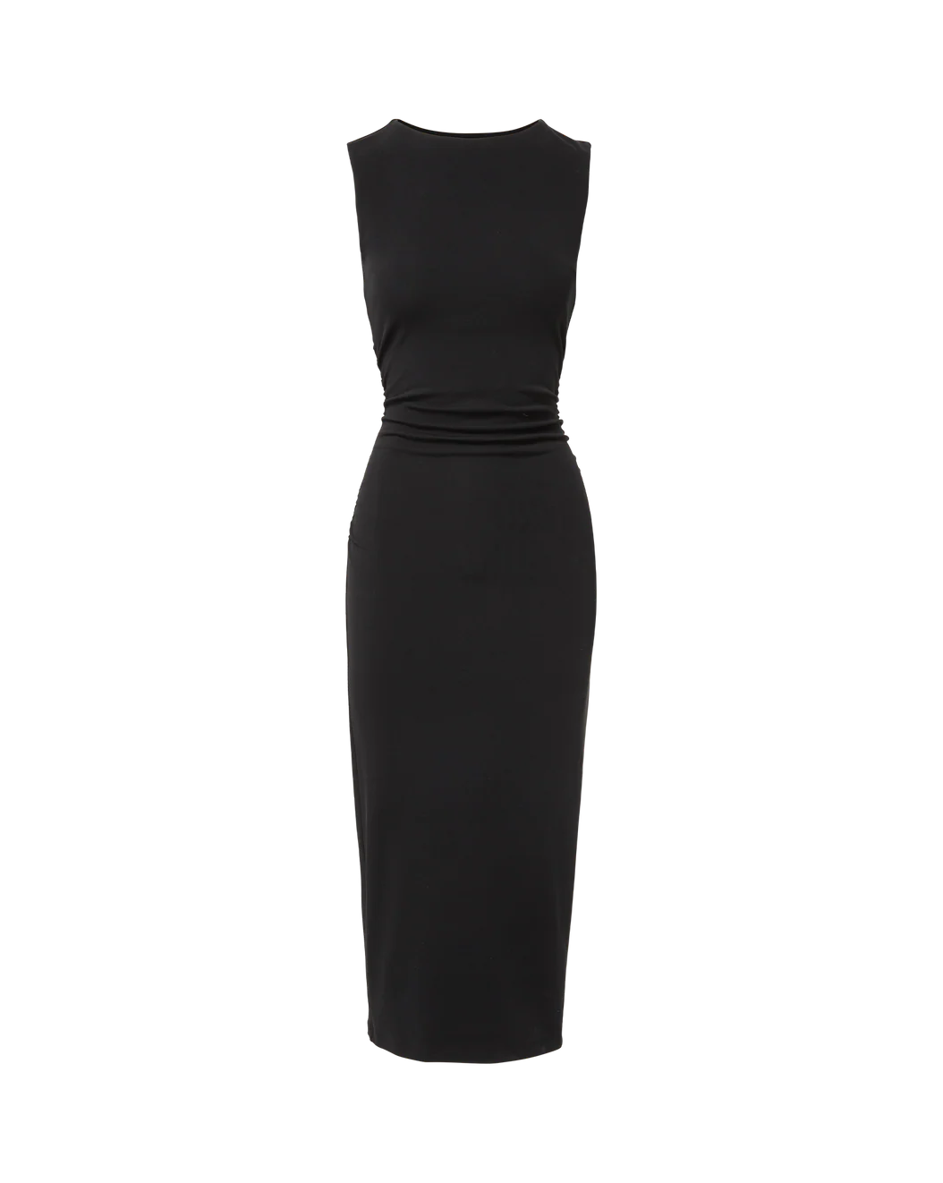 CHARISSA STRETCH COTTON MIDI DRESS