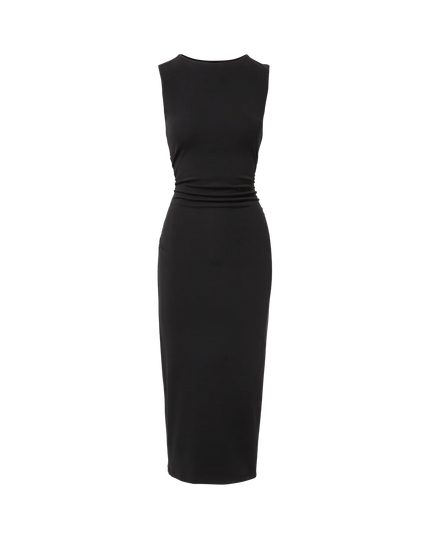 CHARISSA STRETCH COTTON MIDI DRESS