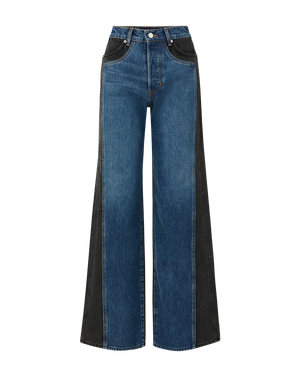 TAYLOR TWO TONE WIDE LEG JEAN