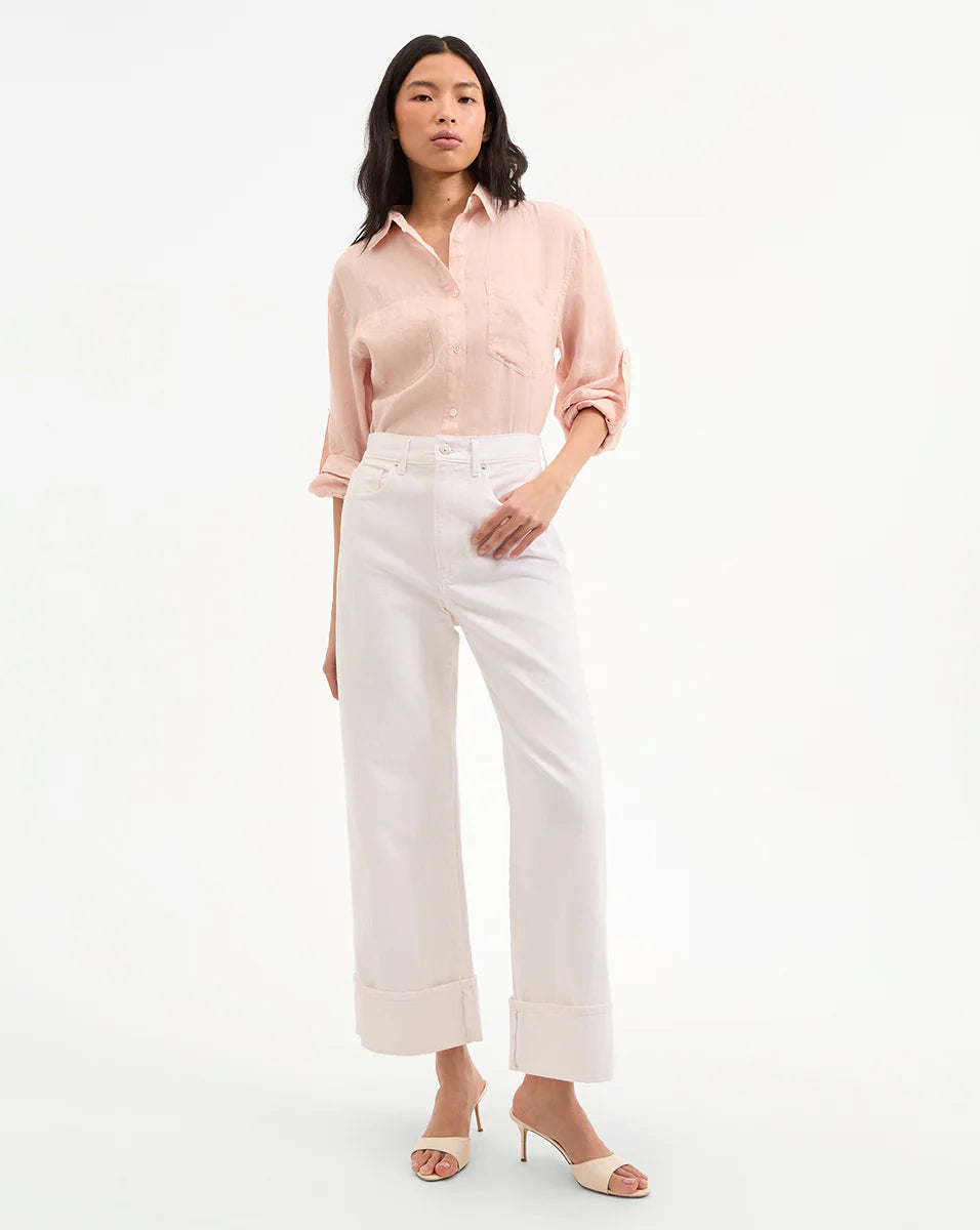 TAYLOR CUFFED CROPPED WIDE LEG JEAN