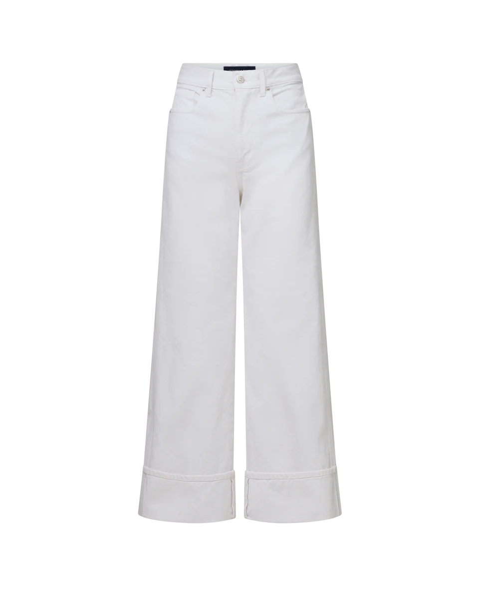TAYLOR CUFFED CROPPED WIDE LEG JEAN