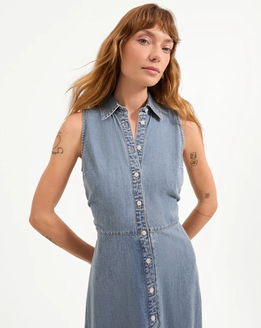 FULLER DENIM MIDI DRESS