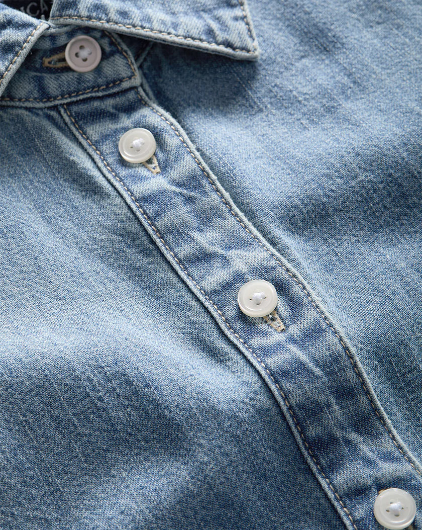 FULLER DENIM MIDI DRESS