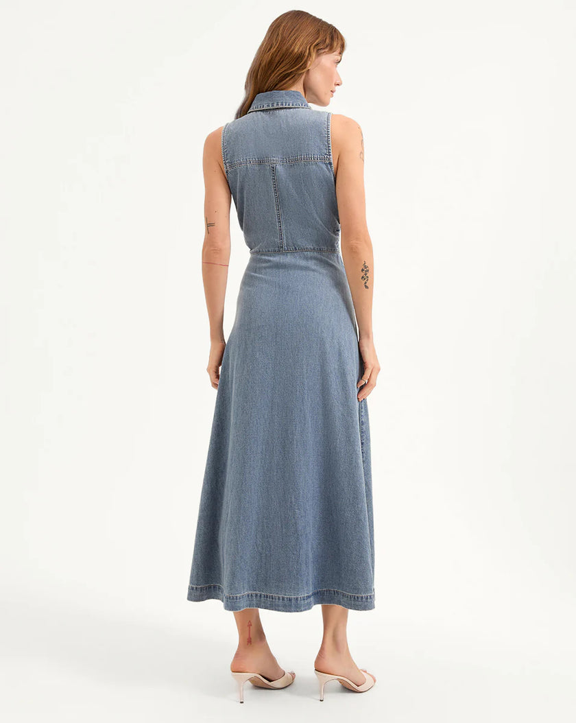 FULLER DENIM MIDI DRESS