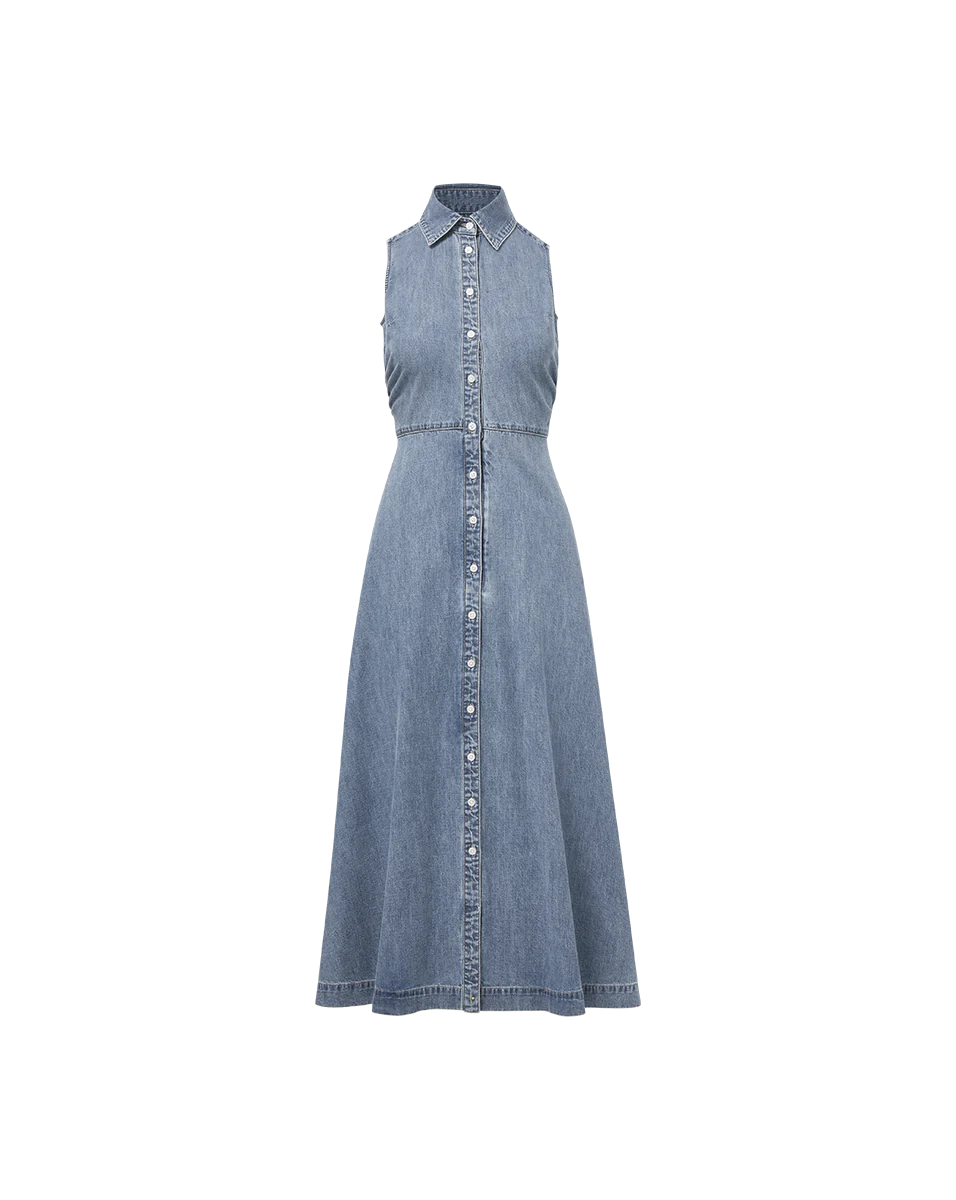 FULLER DENIM MIDI DRESS