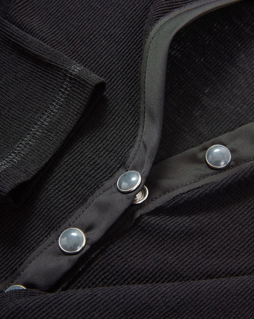 DREXLER RIBBED HENLEY TOP