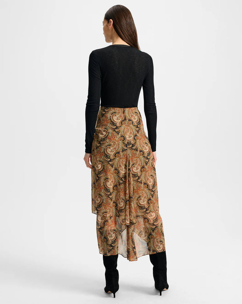 DREXLER RIBBED HENLEY TOP