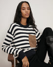 EMILIE STRIPED PULLOVER