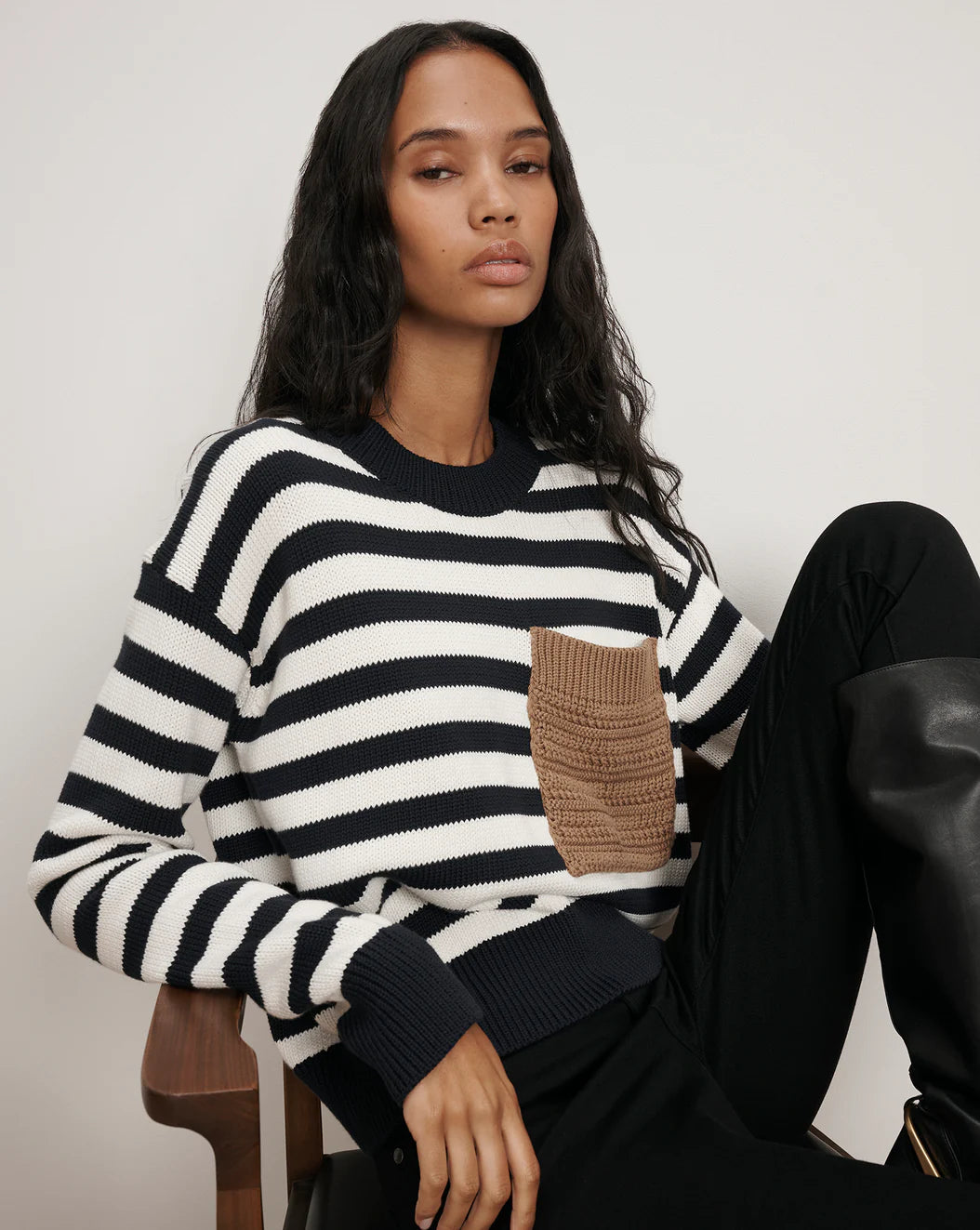 EMILIE STRIPED PULLOVER