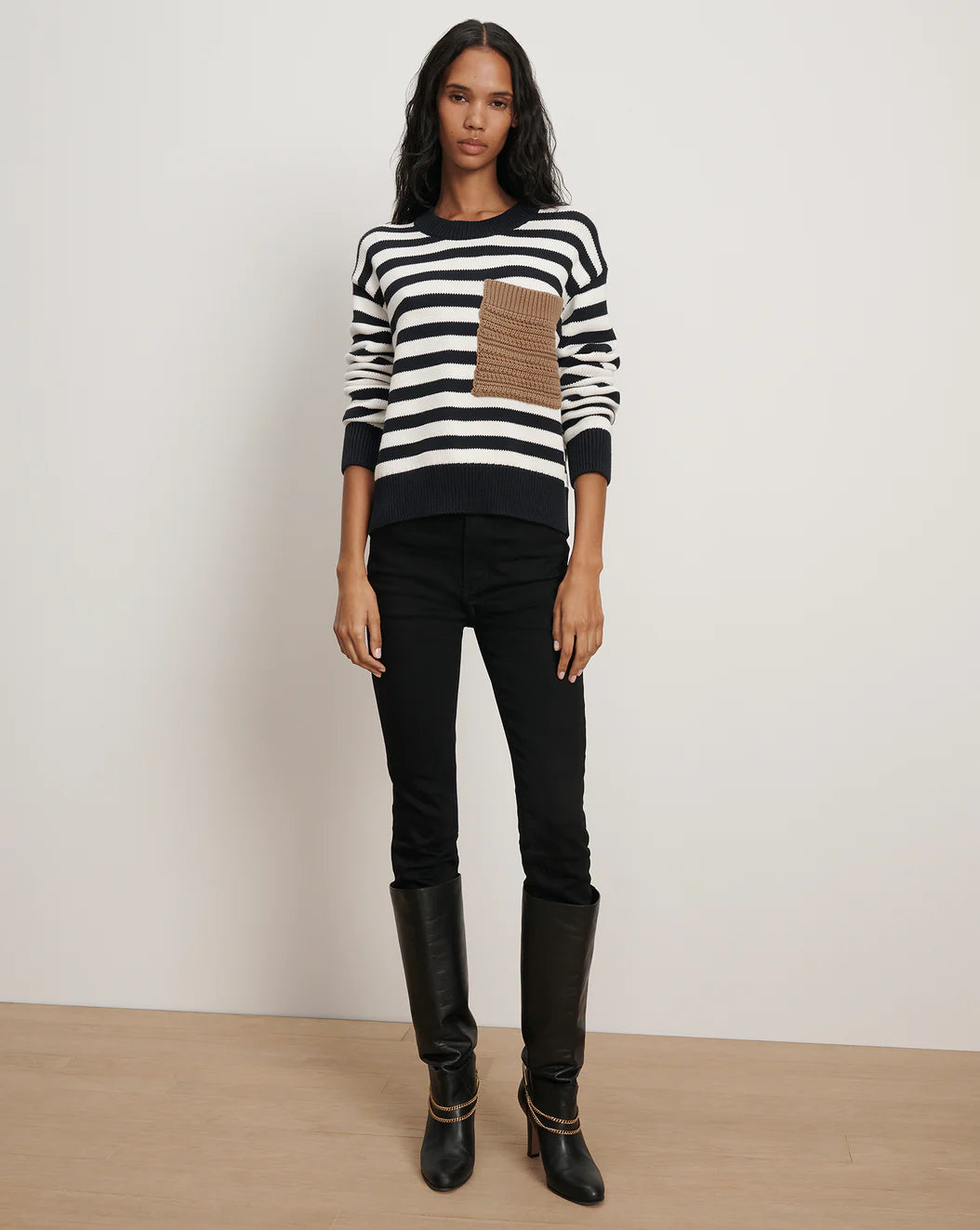 EMILIE STRIPED PULLOVER