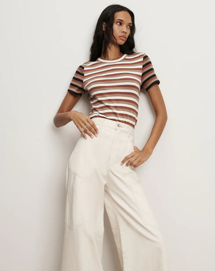 PRUITT STRIPED RIBBED TSHIRT