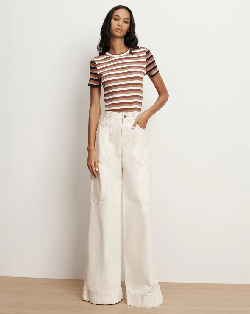 PRUITT STRIPED RIBBED TSHIRT