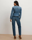 ZAHARA PEPLUM DENIM JACKET