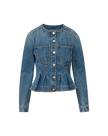 ZAHARA PEPLUM DENIM JACKET