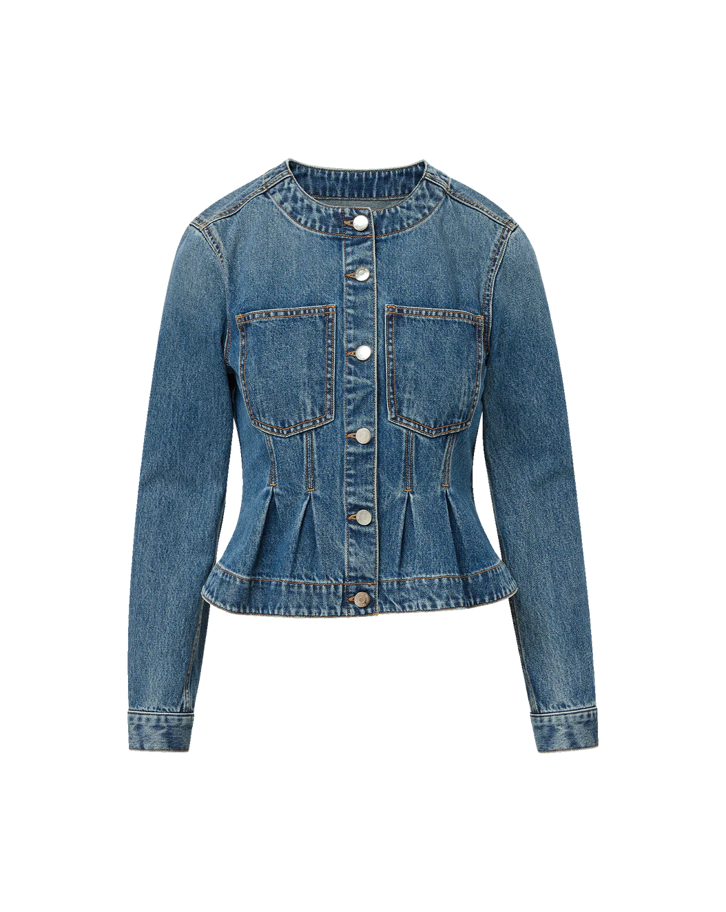 ZAHARA PEPLUM DENIM JACKET