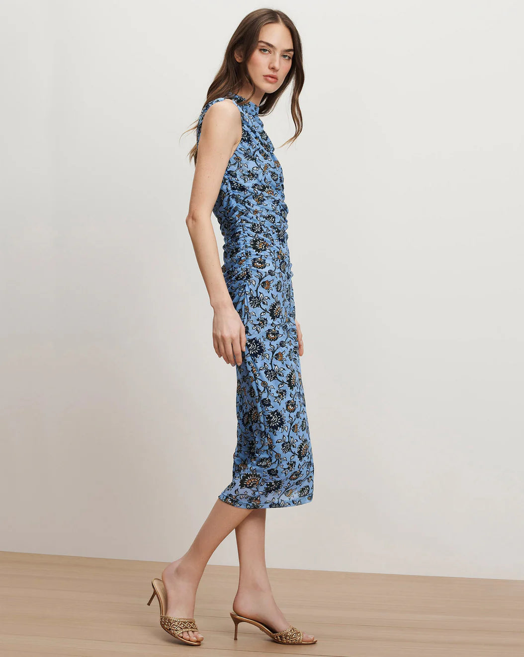 SYLVIANI FLORAL MIDI DRESS