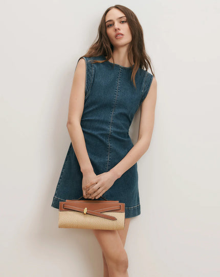 IMARA DENIM MINI DRESS