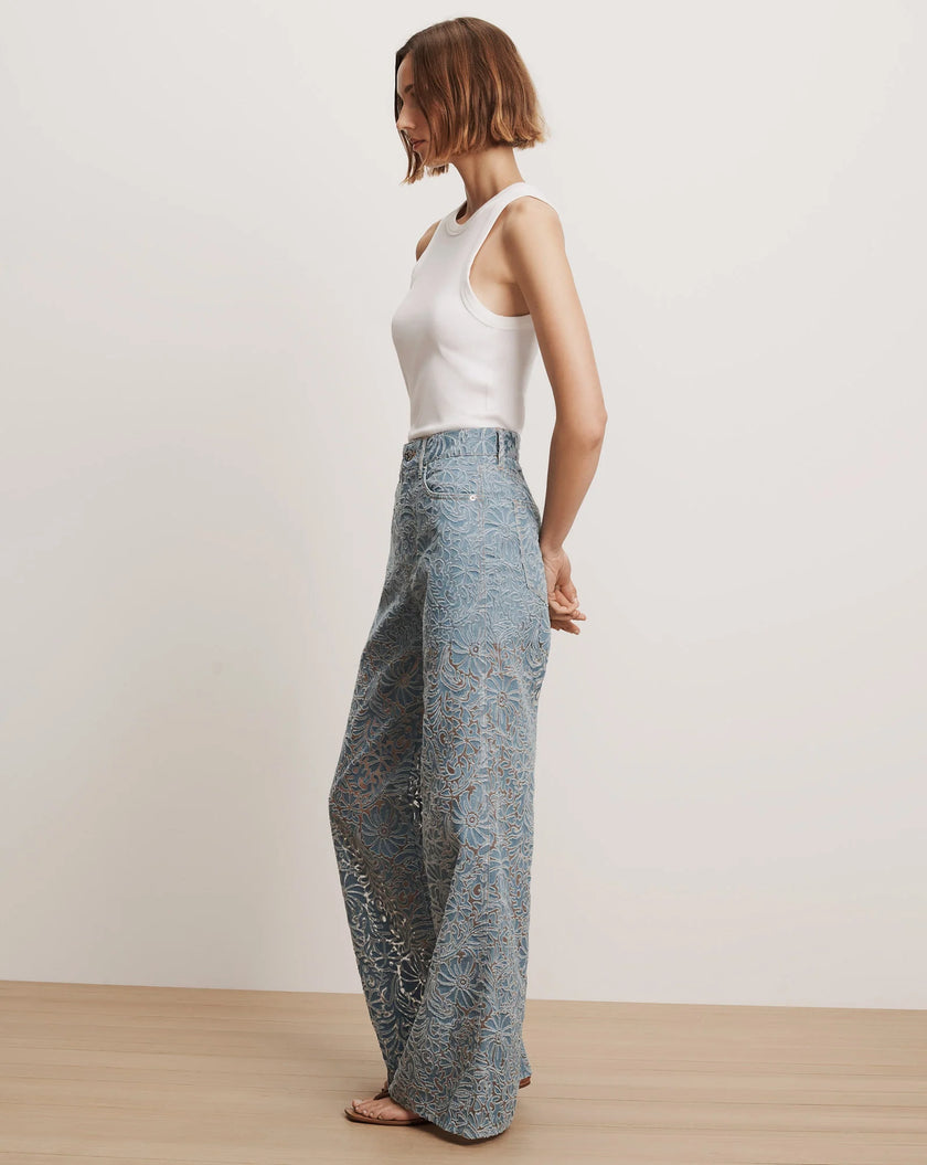 TAYLOR BURNOUT WIDE LEG JEAN
