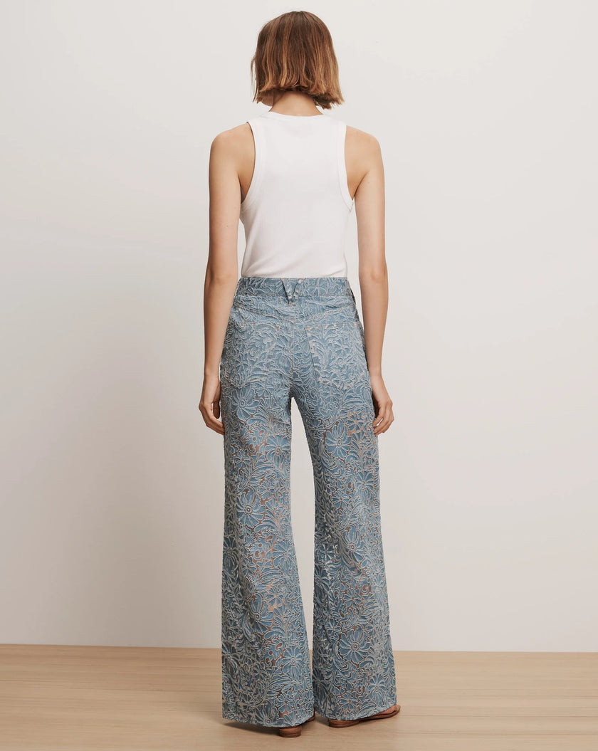 TAYLOR BURNOUT WIDE LEG JEAN