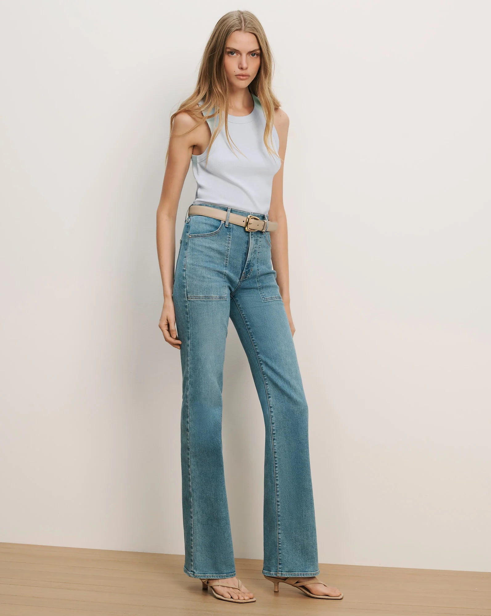 JORDYN CROPPED TANK TOP IN RIVER MIST