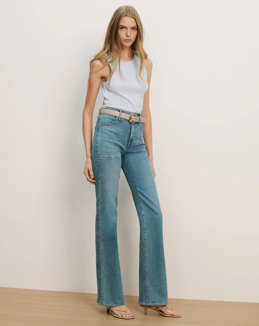 JORDYN CROPPED TANK TOP IN RIVER MIST