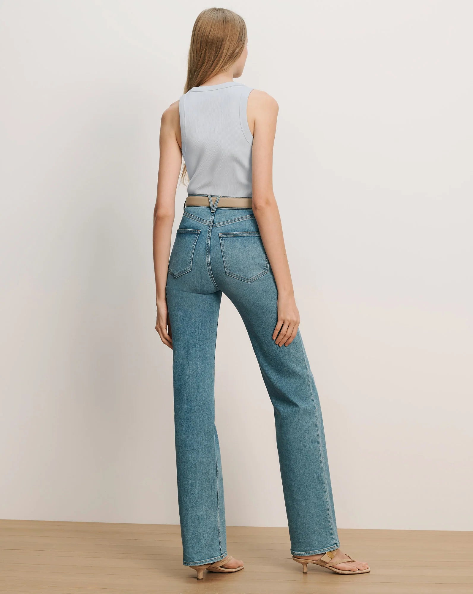 JORDYN CROPPED TANK TOP IN RIVER MIST
