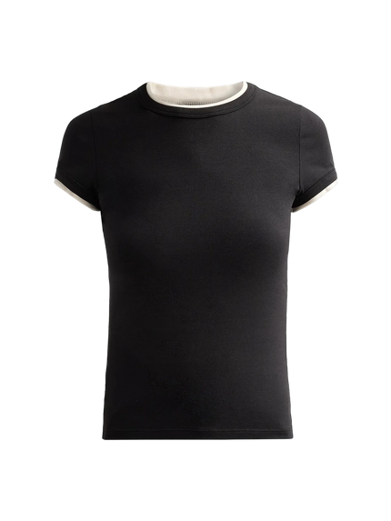 DEVIN CREWNECK CONTRAST TEE