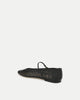 ELLIE WOVEN LEATHER FLAT