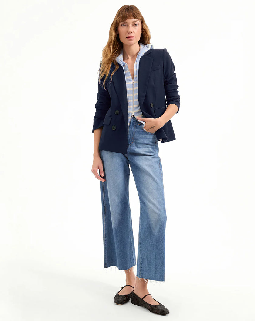 ELLIE WOVEN LEATHER FLAT