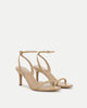 STRAPPY LEATHER ANKLE STRAP STILETTO SANDAL