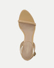 STRAPPY LEATHER ANKLE STRAP STILETTO SANDAL