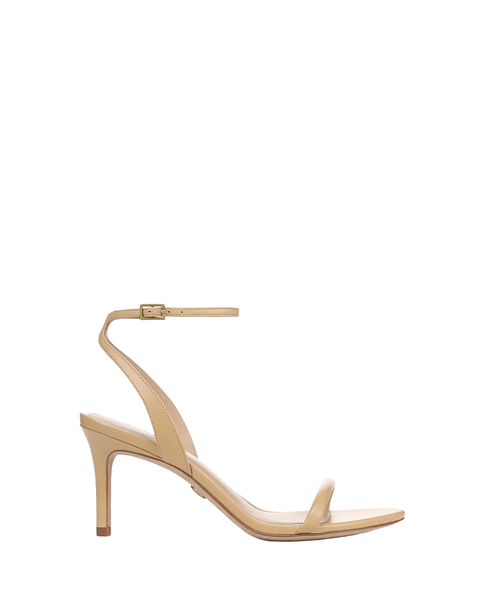 STRAPPY LEATHER ANKLE STRAP STILETTO SANDAL