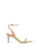 STRAPPY LEATHER ANKLE STRAP STILETTO SANDAL