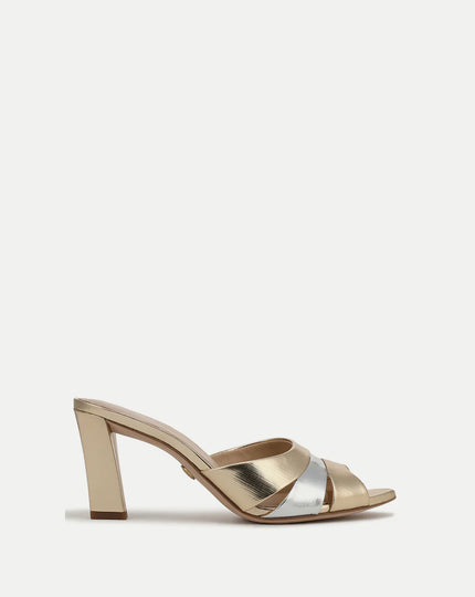 CASSIEL METALLIC SLIDE SANDAL