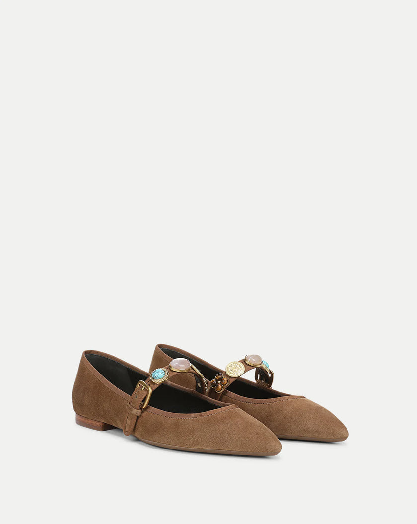 SELENE EMBELLISHED FLAT