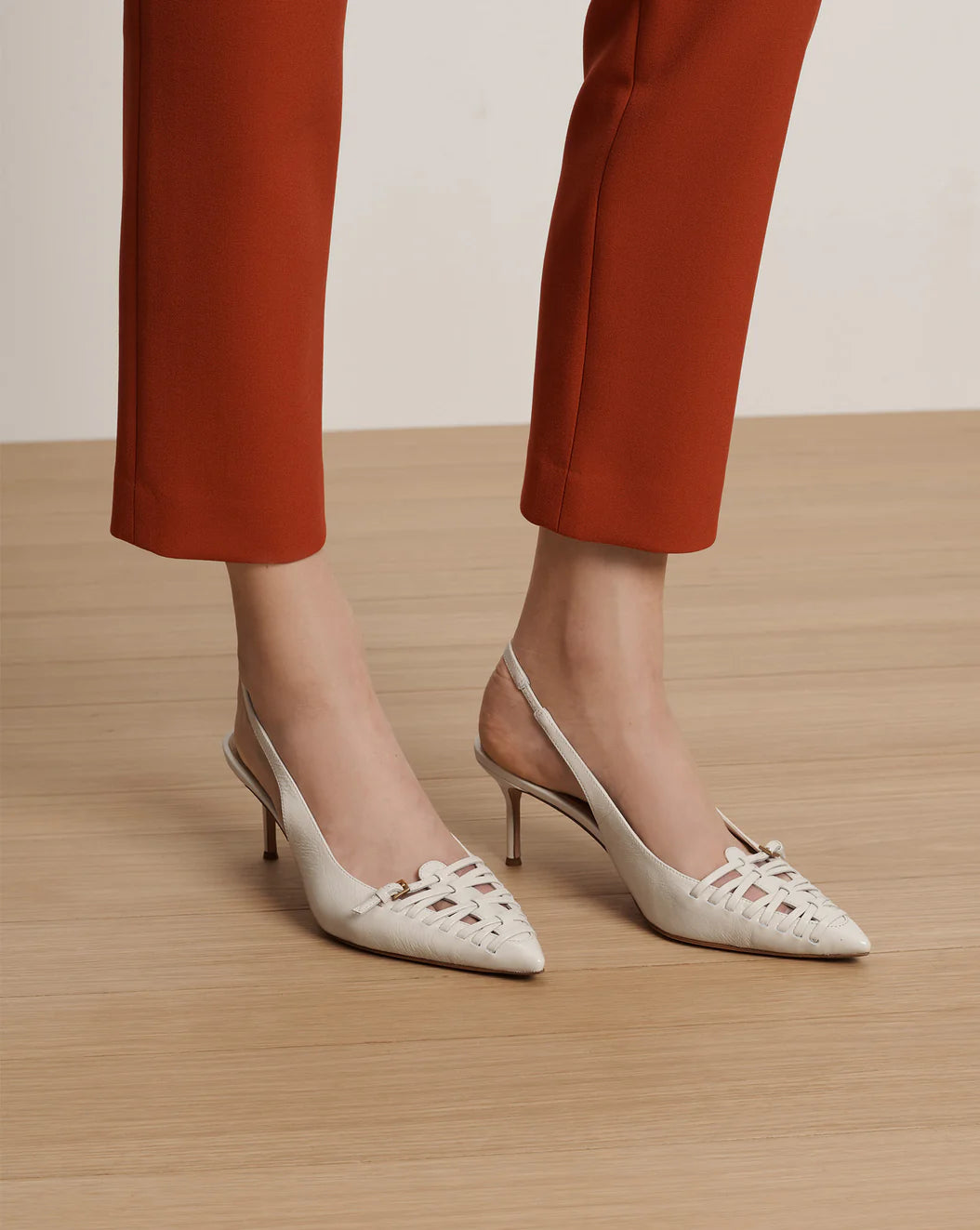 RASHIDA WOVEN SLINGBACK HEEL