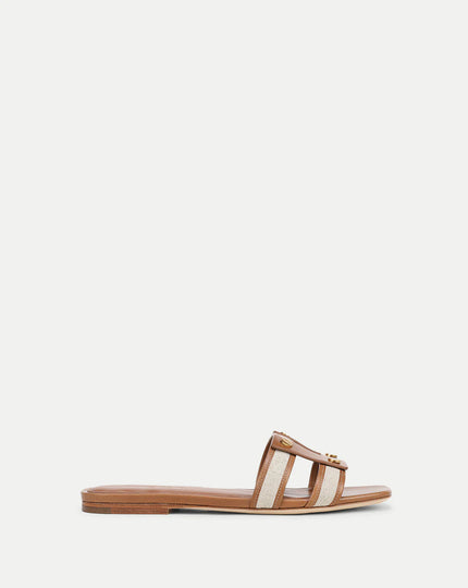 VIA SLIDE FABRIC SANDAL
