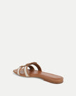 VIA SLIDE FABRIC SANDAL