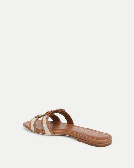 VIA SLIDE FABRIC SANDAL