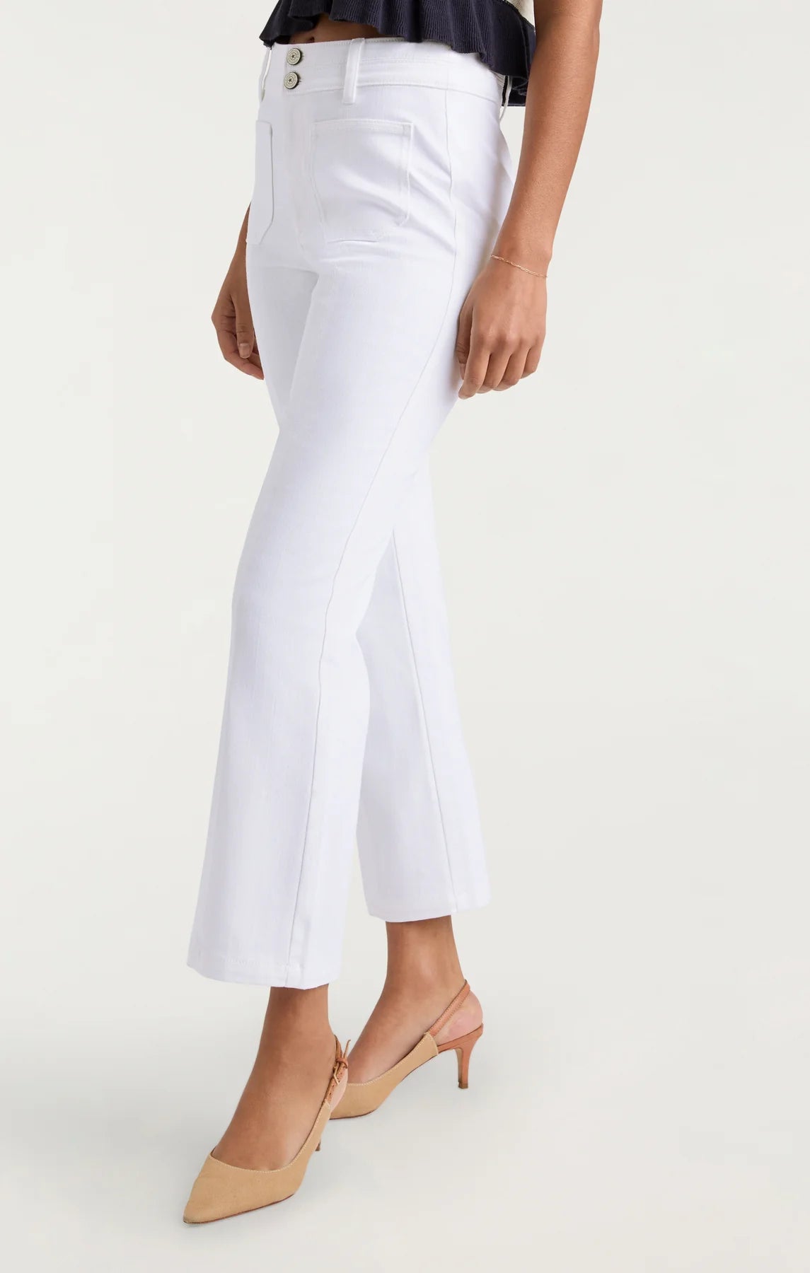 WHITE DENIM DOROTHEA PANT