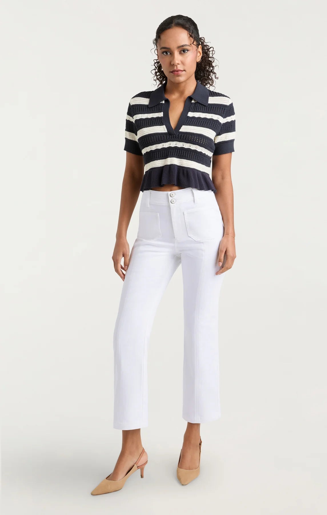 WHITE DENIM DOROTHEA PANT