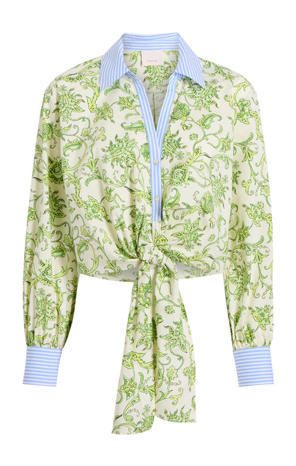 IVY PAISLEY POPLIN MARIANA TOP