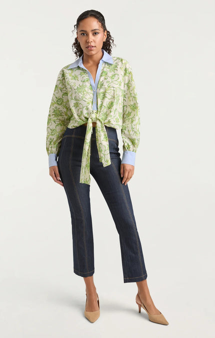 IVY PAISLEY POPLIN MARIANA TOP