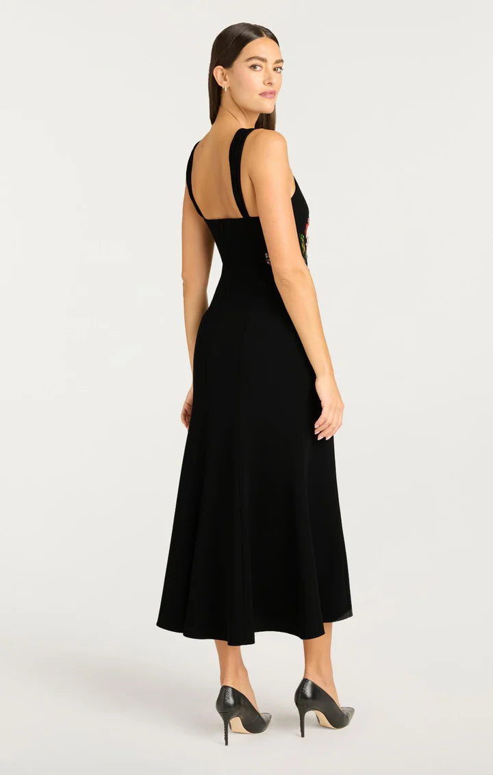 FLORAL MIXED MEDIA  ANDRE DRESS