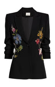 FLORAL MIXED MEDIA SCRUNCHED CHEYENNE BLAZER