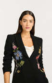 FLORAL MIXED MEDIA SCRUNCHED CHEYENNE BLAZER