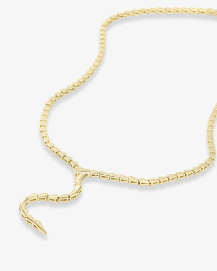 SERPENT LARIAT NECKLACE