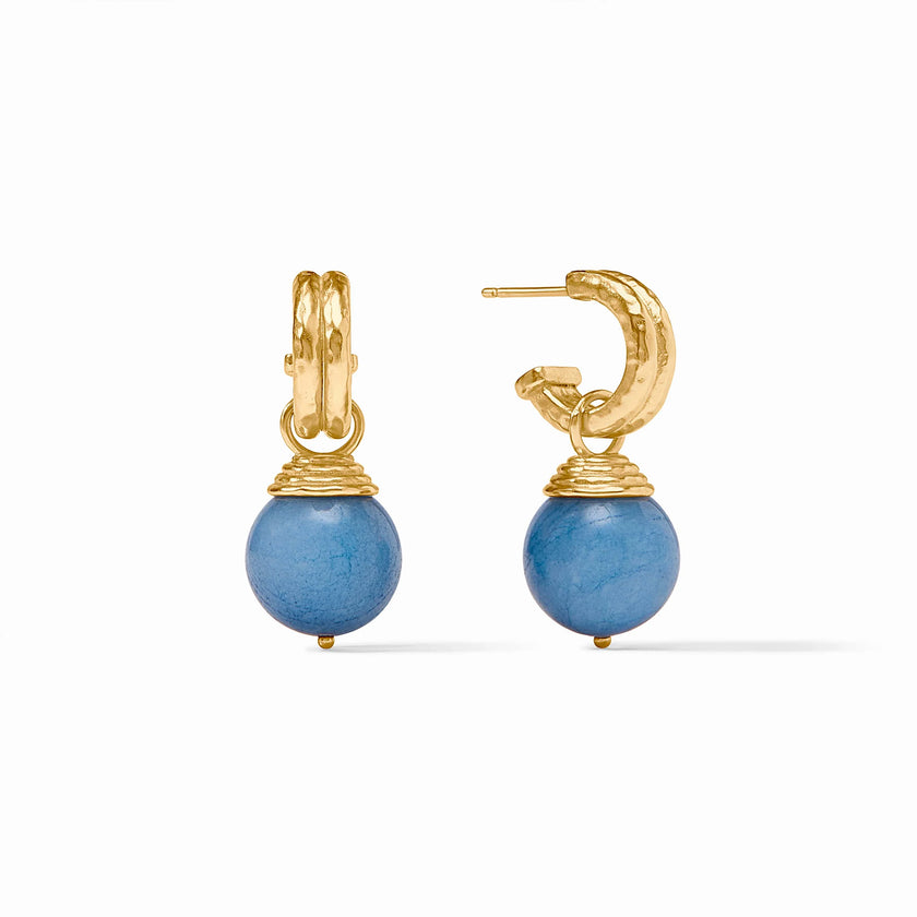 BONBON HOOP AND CHARM EARRING
