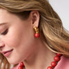 BONBON HOOP AND CHARM EARRING