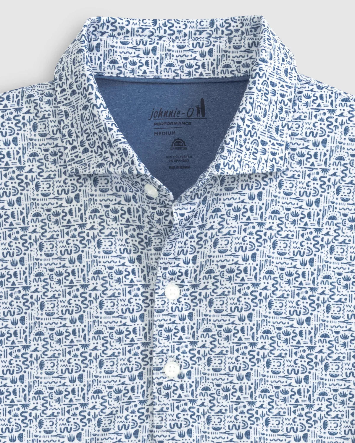 LYNNY PRINTED JERSEY PERFORMANCE POLO